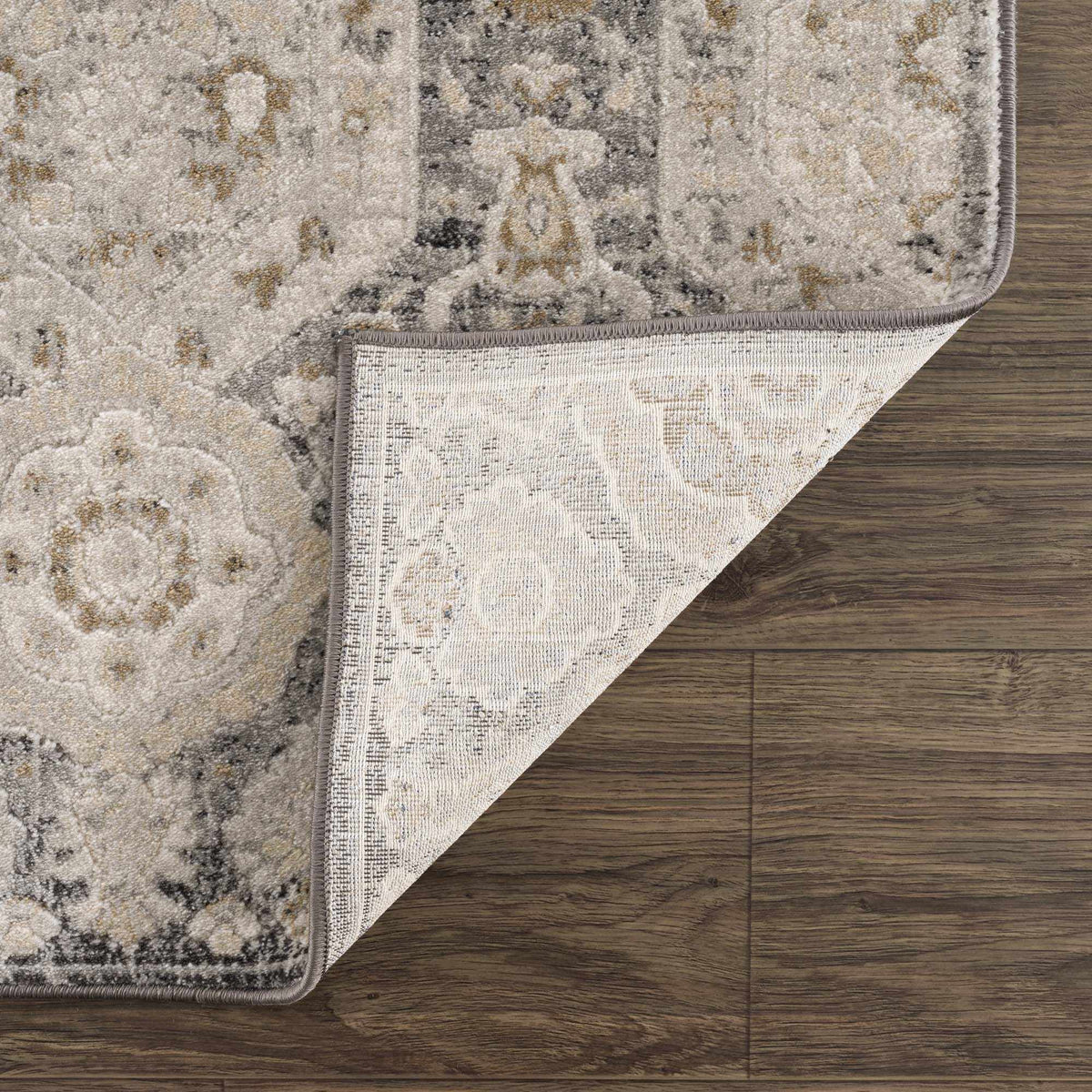 Minoa area rug by Boutique Rugs in neutral gray beige tones with an abstract pattern, plush pile on Tampa Home & Garden Store