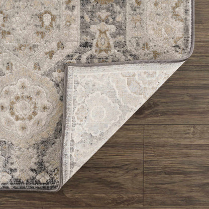 Minoa area rug by Boutique Rugs in neutral gray beige tones with an abstract pattern, plush pile on Tampa Home & Garden Store