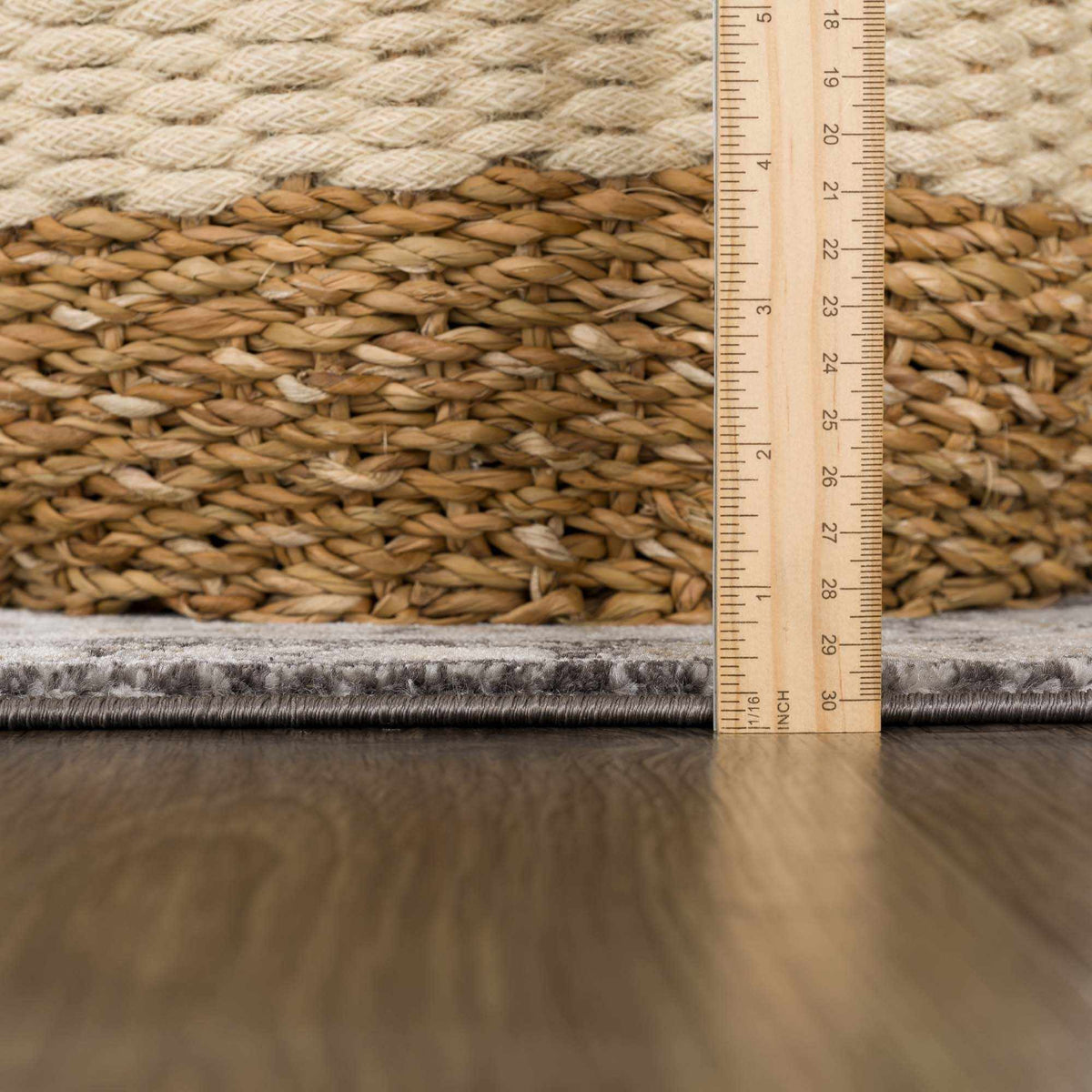 Minoa Area Rug, natural beige braided jute weave by Boutique Rugs on Tampa Home & Garden Store