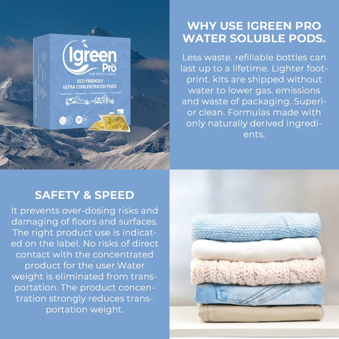 IGREEN PRO Laundry Detergent Pods | 35 Loads - Tampa Home & Garden Store