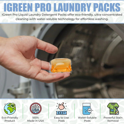 IGREEN PRO Laundry Detergent Pods | 35 Loads - Tampa Home & Garden Store