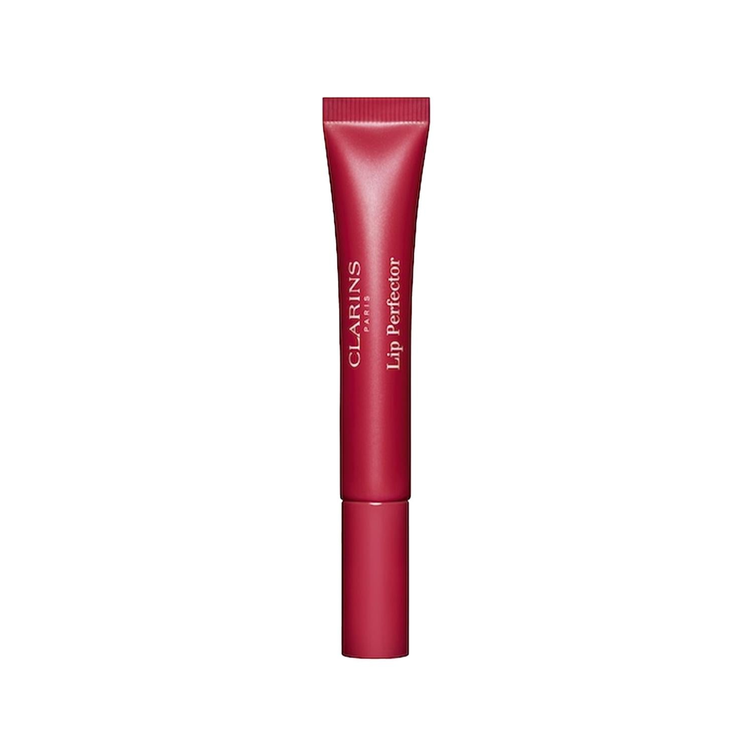 Lip gloss tube in red-pink shade, Clarins Lip Perfector on Tampa Home & Garden Store