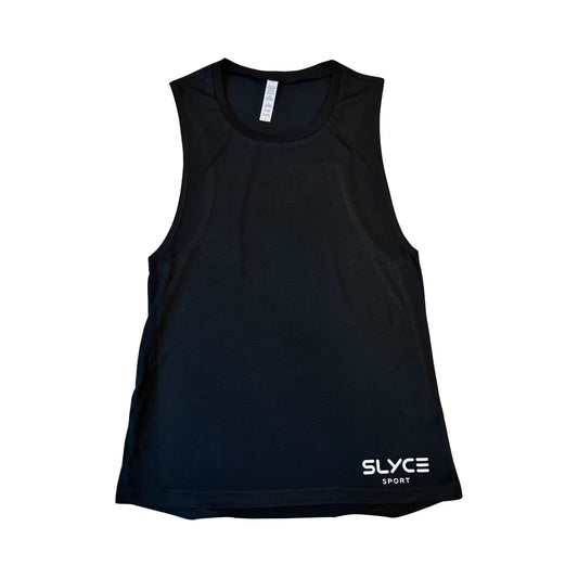 Ladies Flowy Muscle Tank black sleeveless top by Slyce Sport on Tampa Home & Garden Store