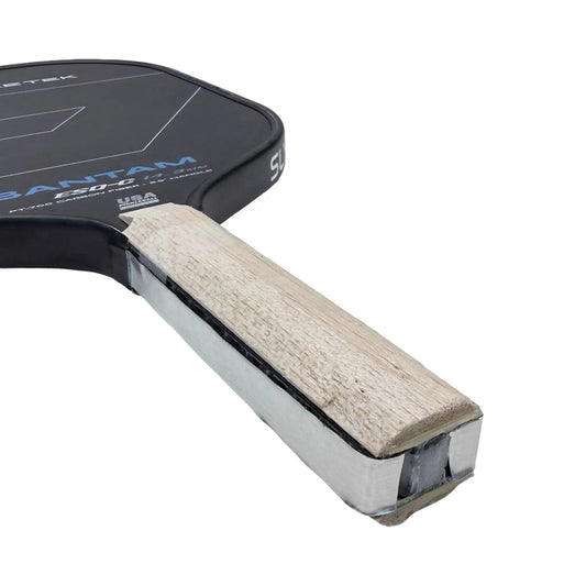 Anti-Vibration pickleball paddle tape by Slyce Sport on black paddle handle on Tampa Home & Garden Store