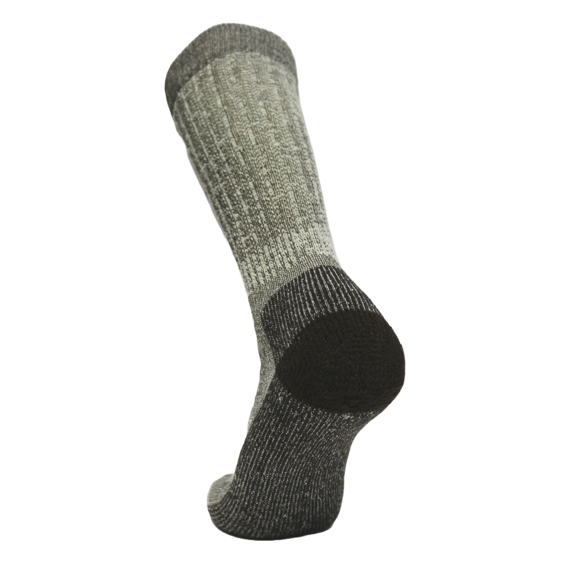 Wool BEAST Heavy OTC Sock knee sock gray-black ribbed Covert Threads on Tampa Home & Garden Store