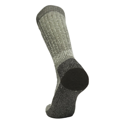 Wool BEAST Heavy OTC Sock knee sock gray-black ribbed Covert Threads on Tampa Home & Garden Store