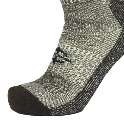 Wool BEAST Heavy OTC Sock knee-length military sock in gray-black marled knit by Covert Threads on Tampa Home & Garden Store