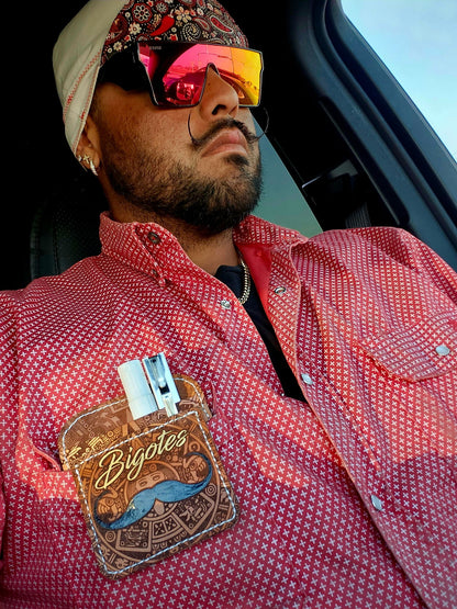 FR Pearl Snap Work shirt Alpha Red by Static FR, red patterned workwear with metal snaps on Tampa Home & Garden Store