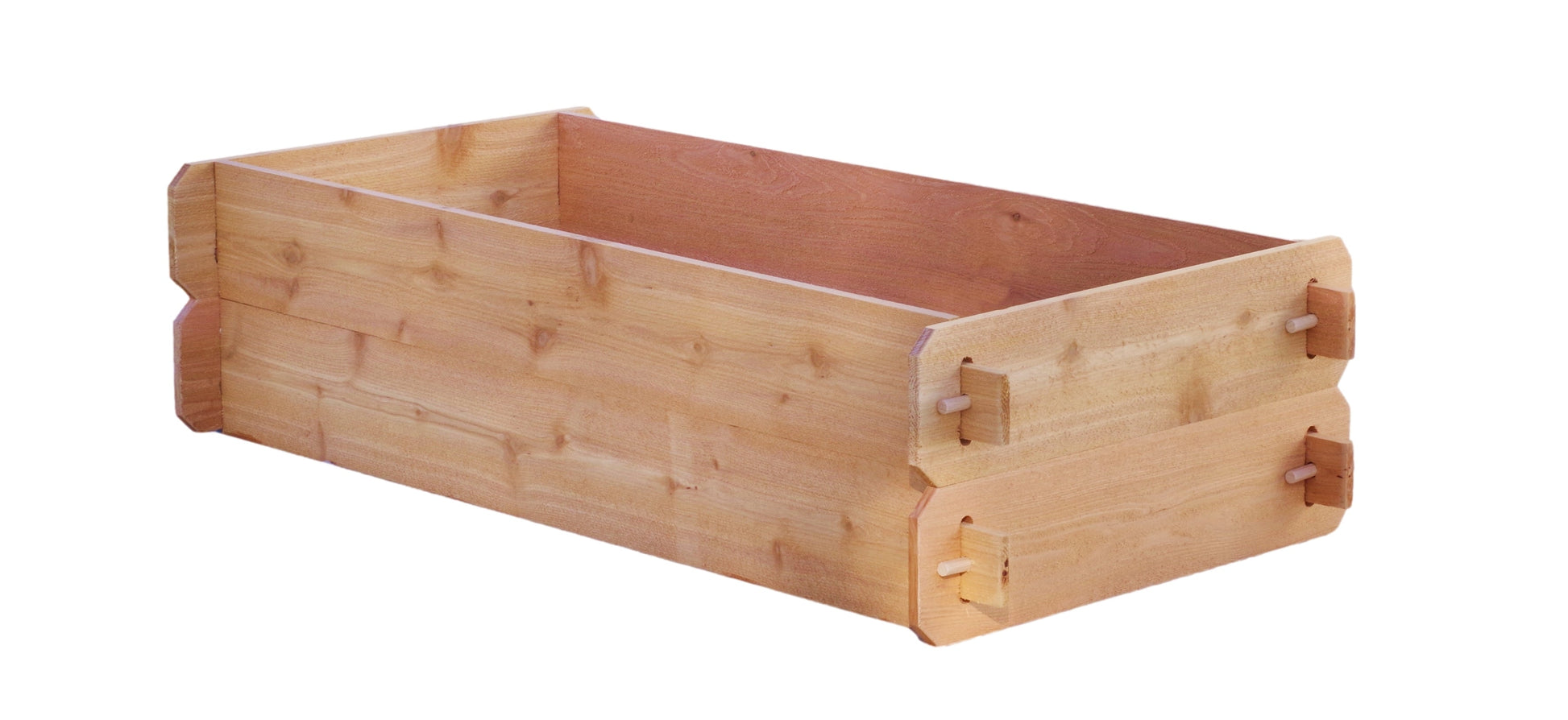 Timberlane Gardens cedar raised garden bed kit double deep wooden planter on Tampa Home & Garden Store