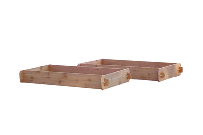 Timberlane Gardens raised garden bed kit double deep, two 2x4 select cedar frames natural cedar on Tampa Home & Garden Store