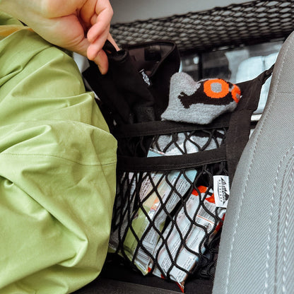 Deluxe Vehicle Organization Bundle cargo net by Flatirons Overland in black on Tampa Home & Garden Store