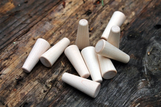 Tapered Axe Handle Dowel Wedges unfinished light wood set for axe handles on Tampa Home & Garden Store