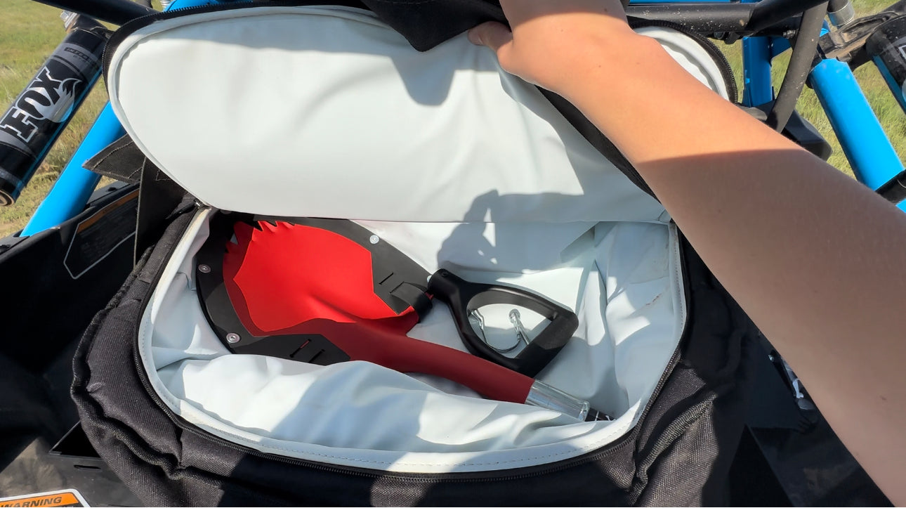 Krazy Beaver Mini Shovel  with guard(Textured Red Head / Black Handle # 45642) - Tampa soil911.com