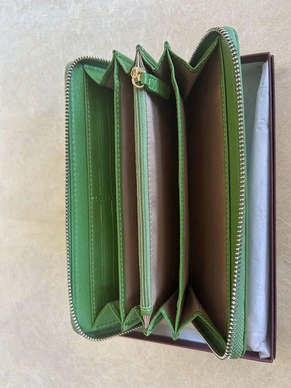 Sophia Zip-Around Leather Wallet – Travel & Everyday