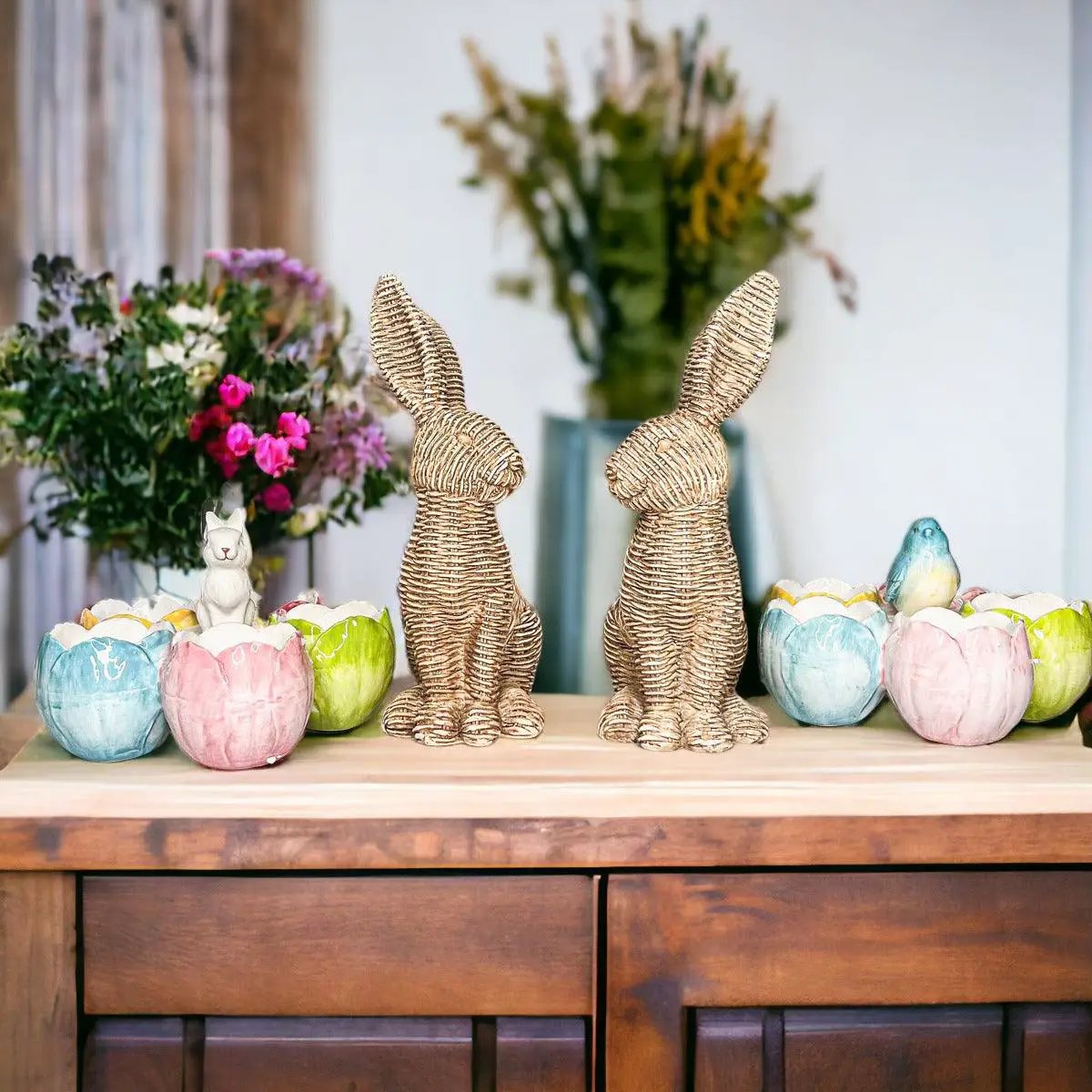 Tidbit Dish Pastel Bunny or Bird Dolomite