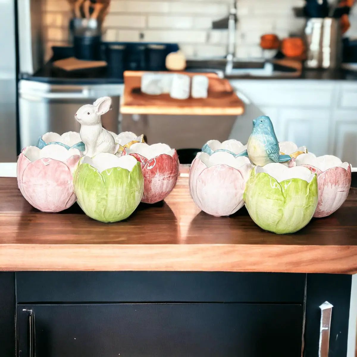 Tidbit Dish Pastel Bunny or Bird Dolomite