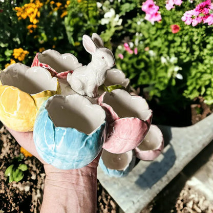 Tidbit Dish Pastel Bunny or Bird Dolomite