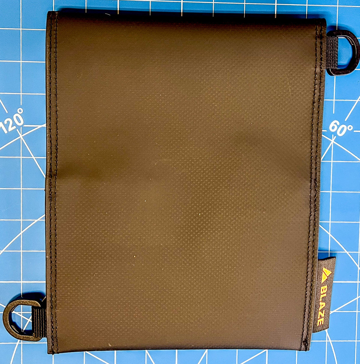 Blaze Cover by Backslope Tools, brown leather garden tool accessory with stitched edges on Tampa Home & Garden Store