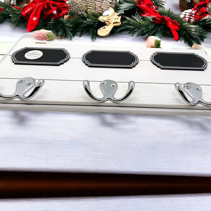 Triple Hang Chalk Coat Hanger and Board Labels