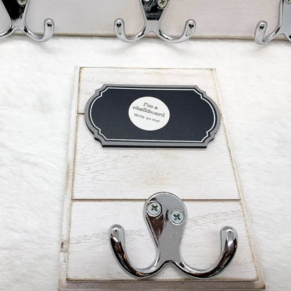 Triple Hang Chalk Coat Hanger and Board Labels