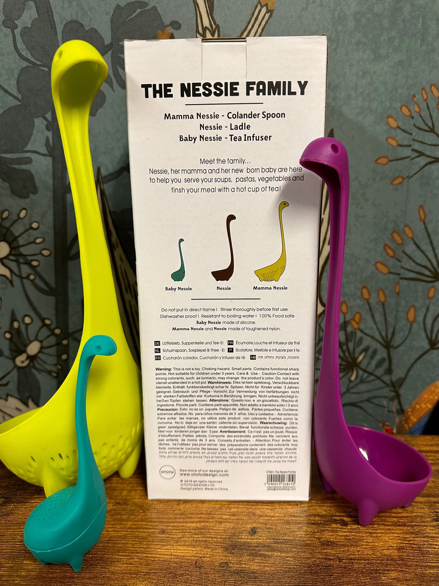 Trio d'ustensiles de cuisine de la famille Nessie