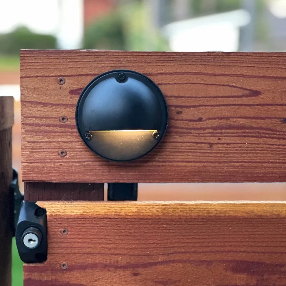 Rein Brown Brass Deck Light Low Voltage Outdoor Lighting