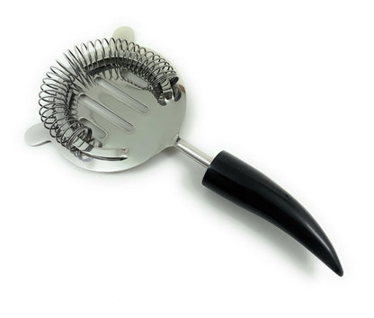 Vibhsa bar tool with black horn resin handle and spring whisk, 4-piece cocktail set on Tampa Home & Garden Store