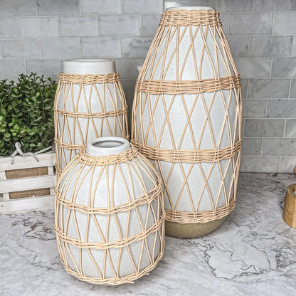 Madison Willow Vase Set for Home Decor and Style