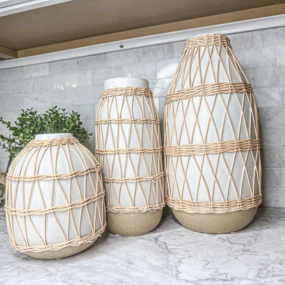 Madison Willow Vase Set for Home Decor and Style