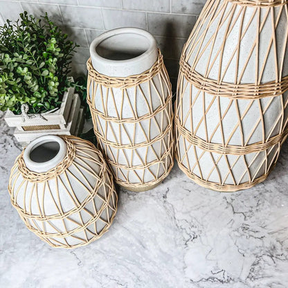 Madison Willow Vase Set for Home Decor and Style
