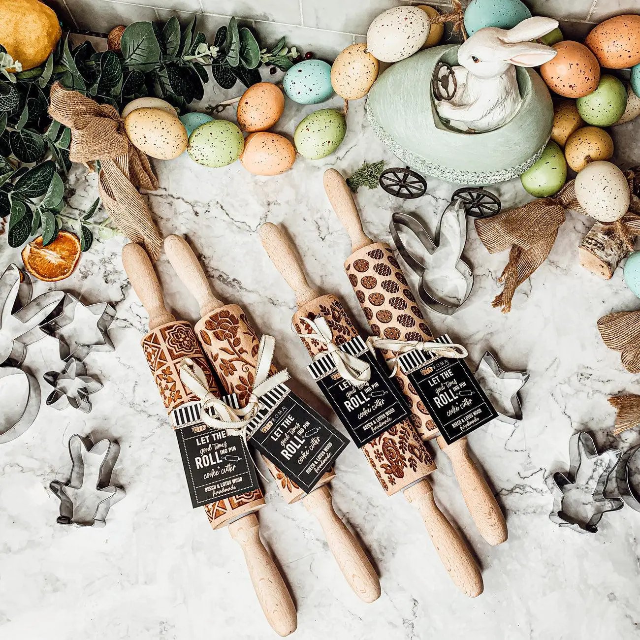 Easter and Spring Rolling Pins for Baking Fun
