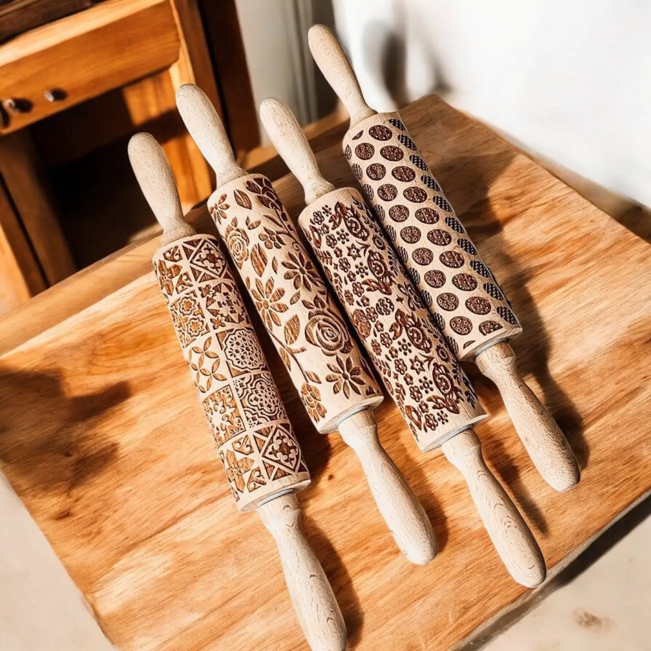 Easter and Spring Rolling Pins for Baking Fun