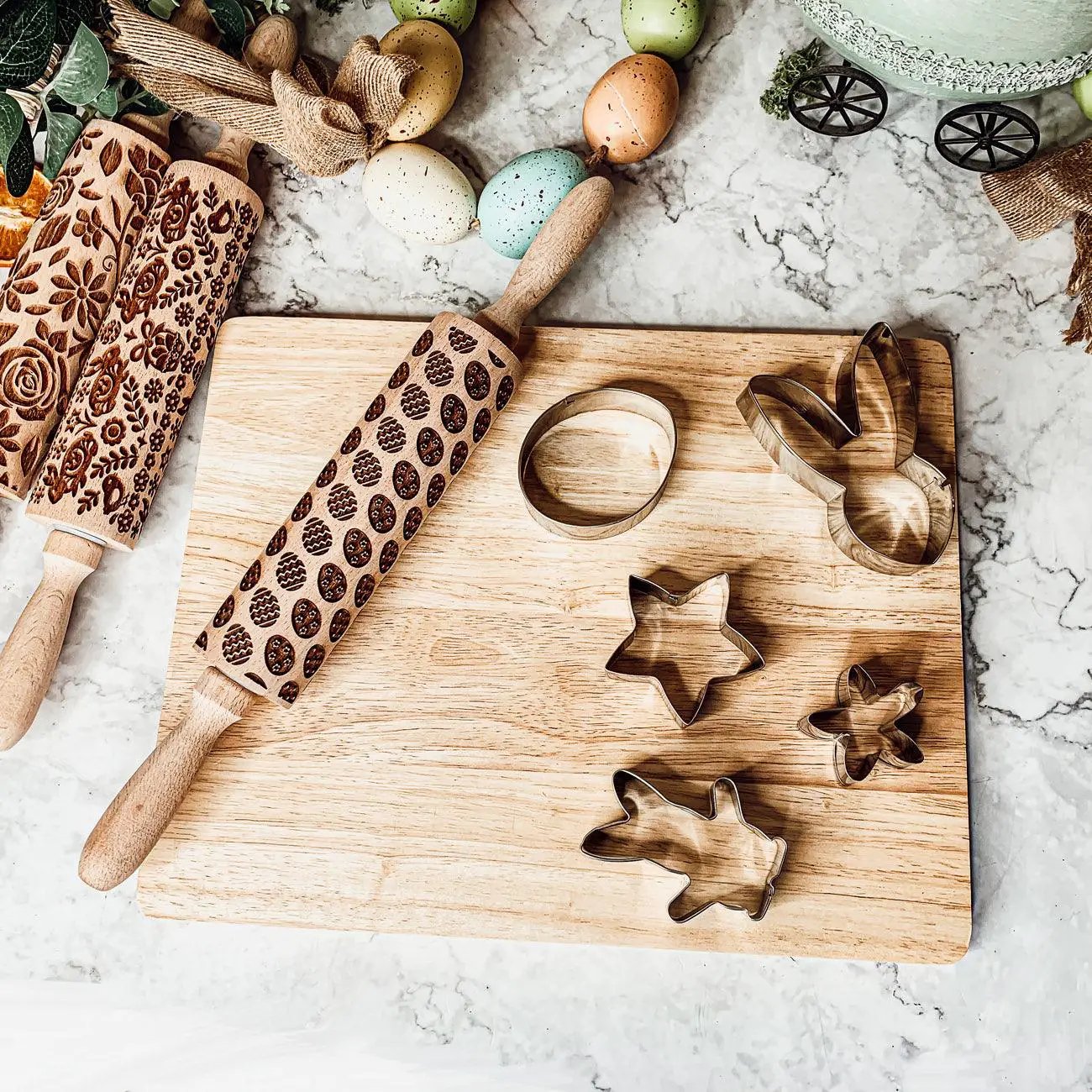 Easter and Spring Rolling Pins for Baking Fun