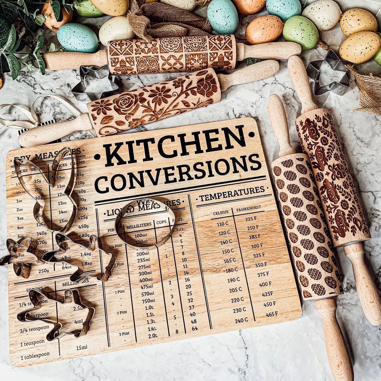 Easter and Spring Rolling Pins for Baking Fun