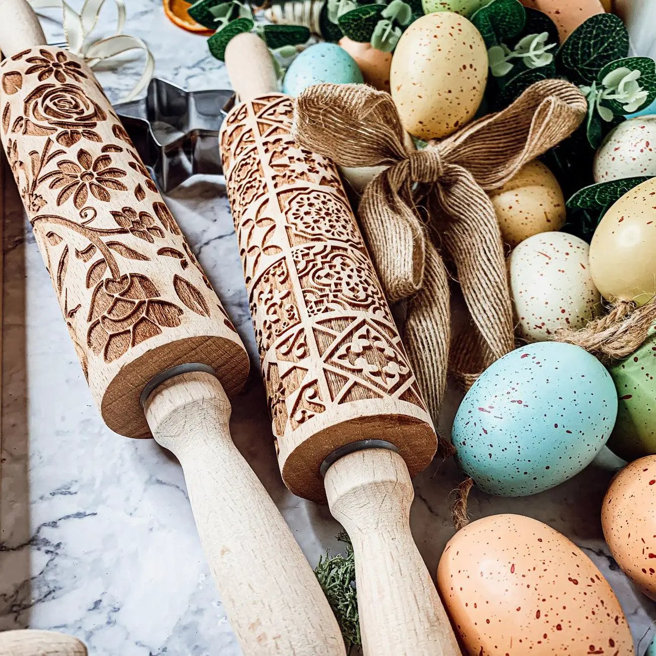 Easter and Spring Rolling Pins for Baking Fun