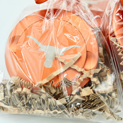 Texas Longhorns metal nicotine pouch cans packaging multiple cans Ryan's Woodworking on Tampa Home & Garden Store