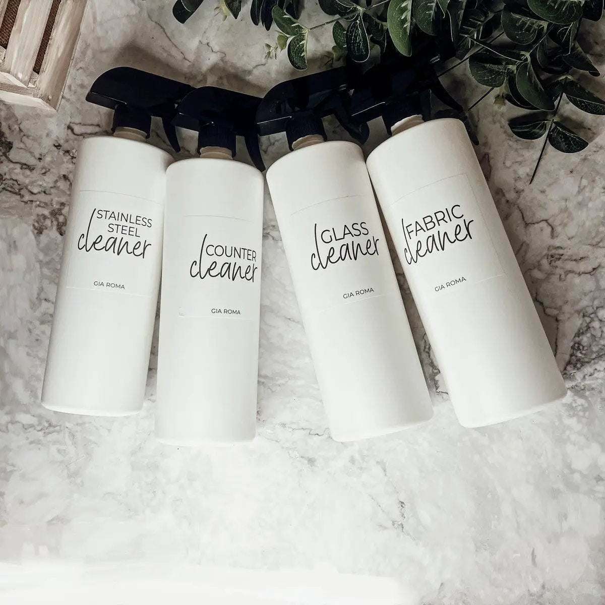 32oz White Refillable Cleaning Bottles for Home