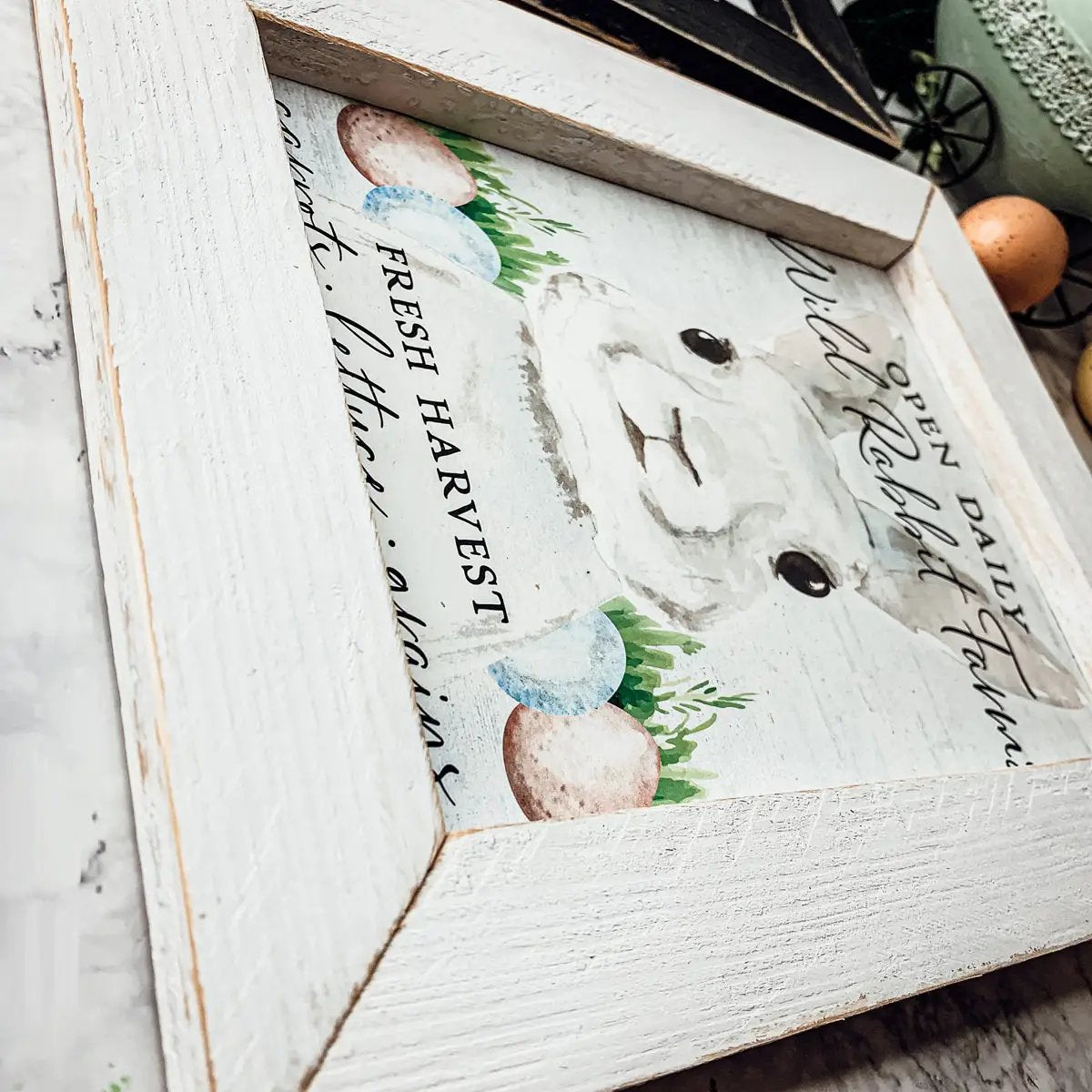 Open Daily Wild Rabbit Farms Easter Sign