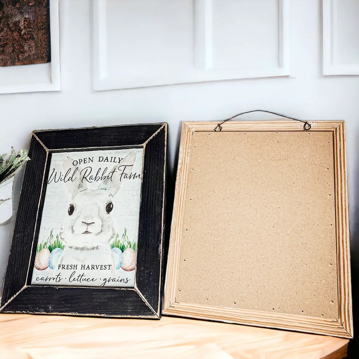 Open Daily Wild Rabbit Farms Easter Sign