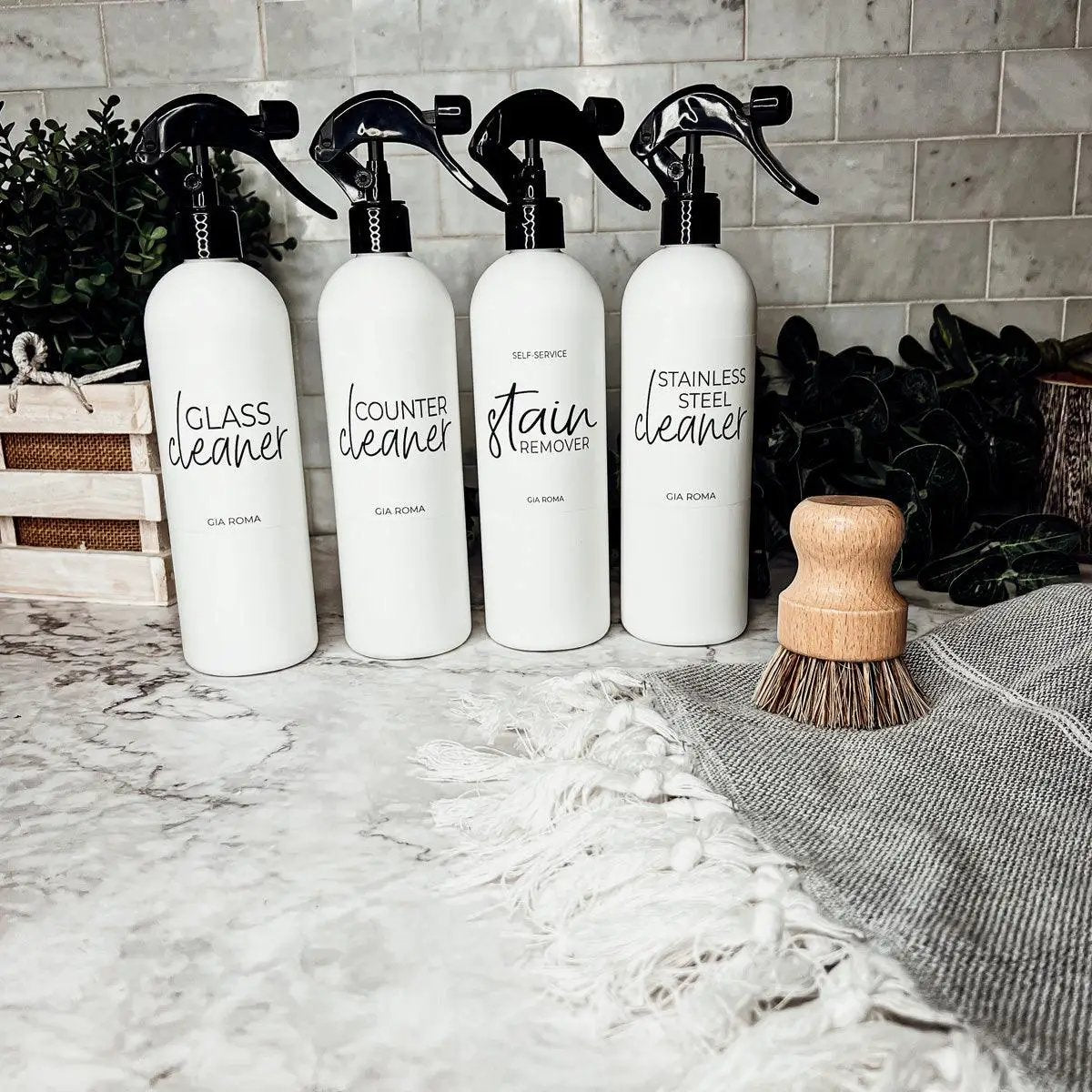 16oz Plastic Cleaning Bottles With Spray Pump