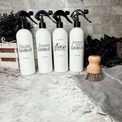 16oz Plastic Cleaning Bottles With Spray Pump