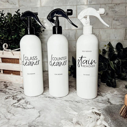 16oz Plastic Cleaning Bottles With Spray Pump