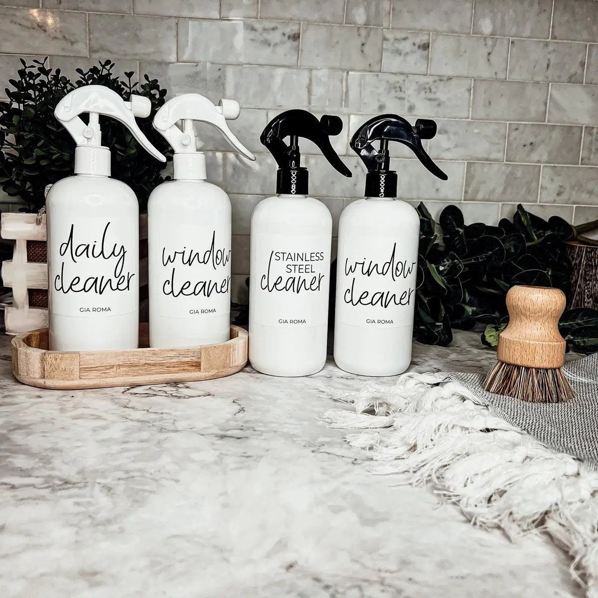 16oz Plastic Cleaning Bottles With Spray Pump