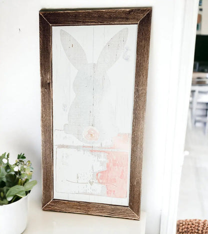Bunny Tail Sign 24x12 Rustic Farmhouse Decor