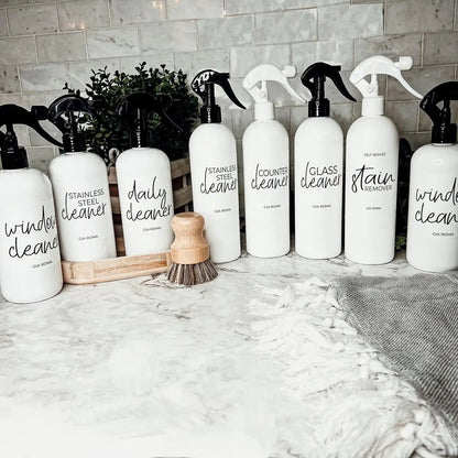 16oz Plastic Cleaning Bottles With Spray Pump