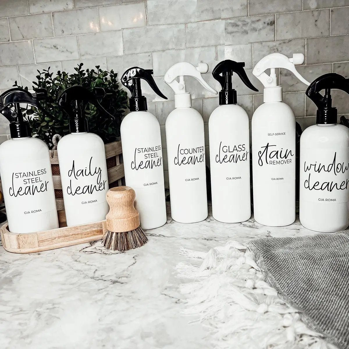 16oz Plastic Cleaning Bottles With Spray Pump
