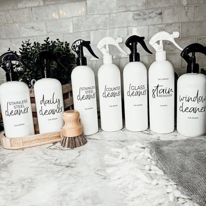 16oz Plastic Cleaning Bottles With Spray Pump