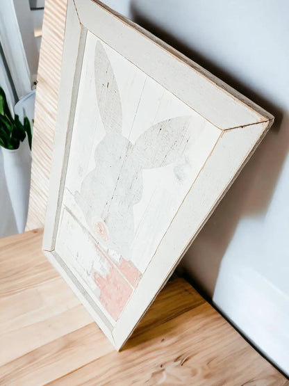 Bunny Tail Sign 24x12 Rustic Farmhouse Decor
