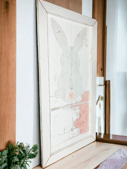 Bunny Tail Sign 24x12 Rustic Farmhouse Decor