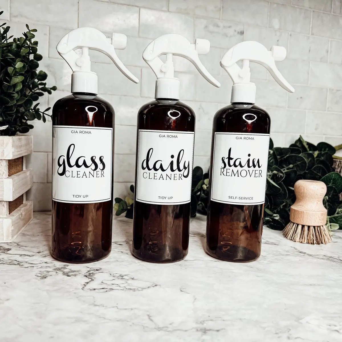 16oz Plastic Cleaning Bottles With Spray Pump